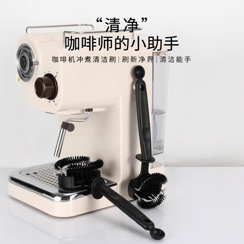 意式咖啡机清洁刷冲堵冲煮头清洁粉刷子51/58mm咖啡器具
