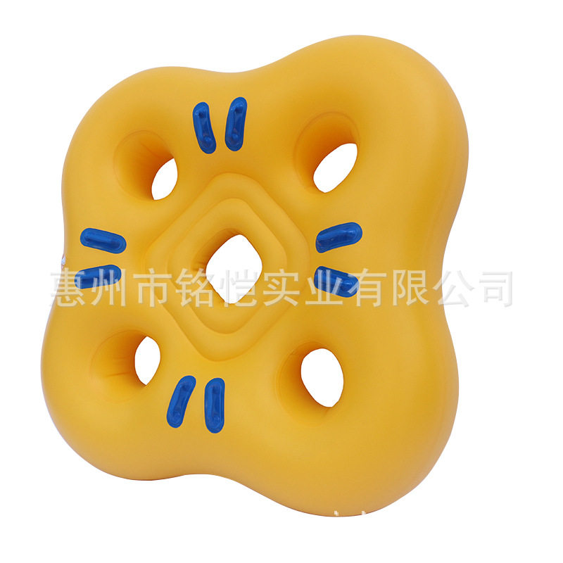加厚加厚PVC四人滑水皮筏圈 水上乐园四叶皮筏