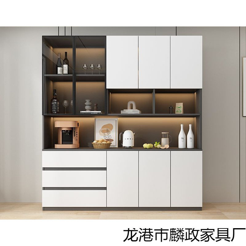 实木加厚靠墙餐边柜可定制