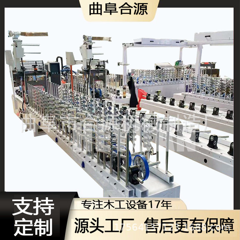 PUR热胶包覆机自动涂胶生态木