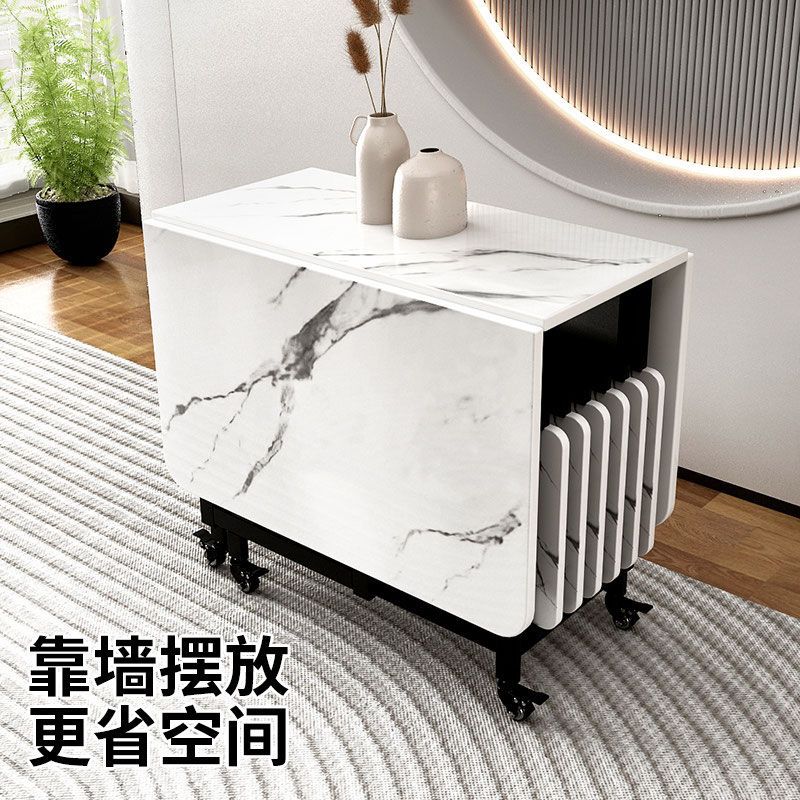 实木折叠餐桌椅小户型收纳