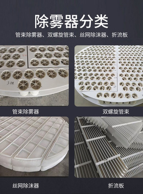 不锈钢pp丝网除沫器 玻璃钢折流板 管束除雾器C型S型平板式除雾器