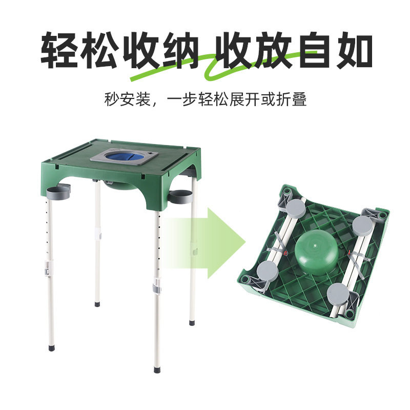 迷你麻将便携式露营麻将桌无动力麻将机折叠户外免码牌宿舍露营桌