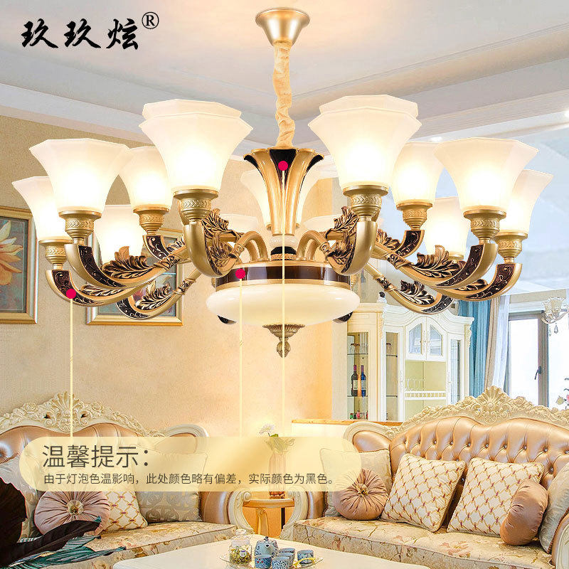 欧式吊灯客厅简欧餐厅奢华大气卧室灯现代蜡烛简约灯具2024新款