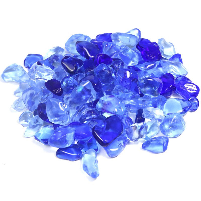 鱼缸水晶玻璃砂碎石造景装饰园艺聚宝盆风水装修景观石水族箱龟缸