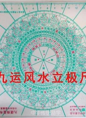 居明正堂15公分八运玄空飞星九运飞星布局尺立极尺飞星透明尺