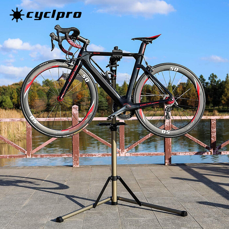 公路登山自行车调车架工作台t三角架带维修架维修盘展示单车停车
