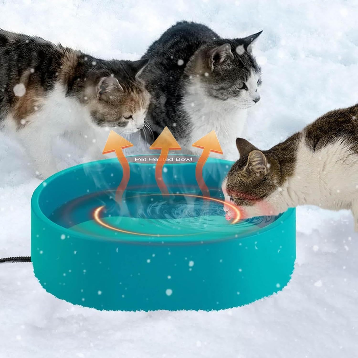 宠物用品加热碗猫狗食盘户外室内自动保温水碗鸟碗饮水器厂家直销