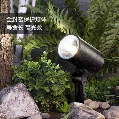 射树灯户外防水景观灯投光灯彩色射灯园林别墅庭院插地COB照树灯