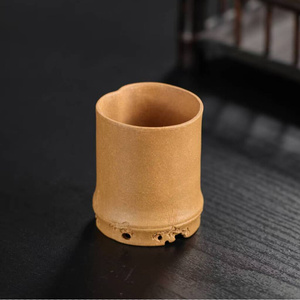 宜兴紫砂主人杯创意仿生竹节杯品茗杯闻香杯紫砂杯功夫段泥