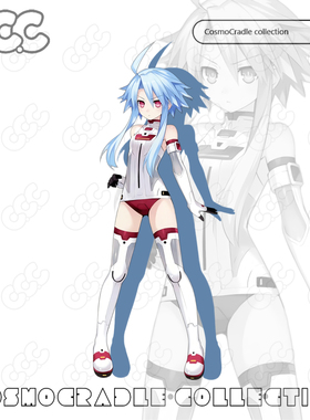 超次元游戏-海王星 海王星系列 白色之心-布兰 UVUV转印防水贴纸