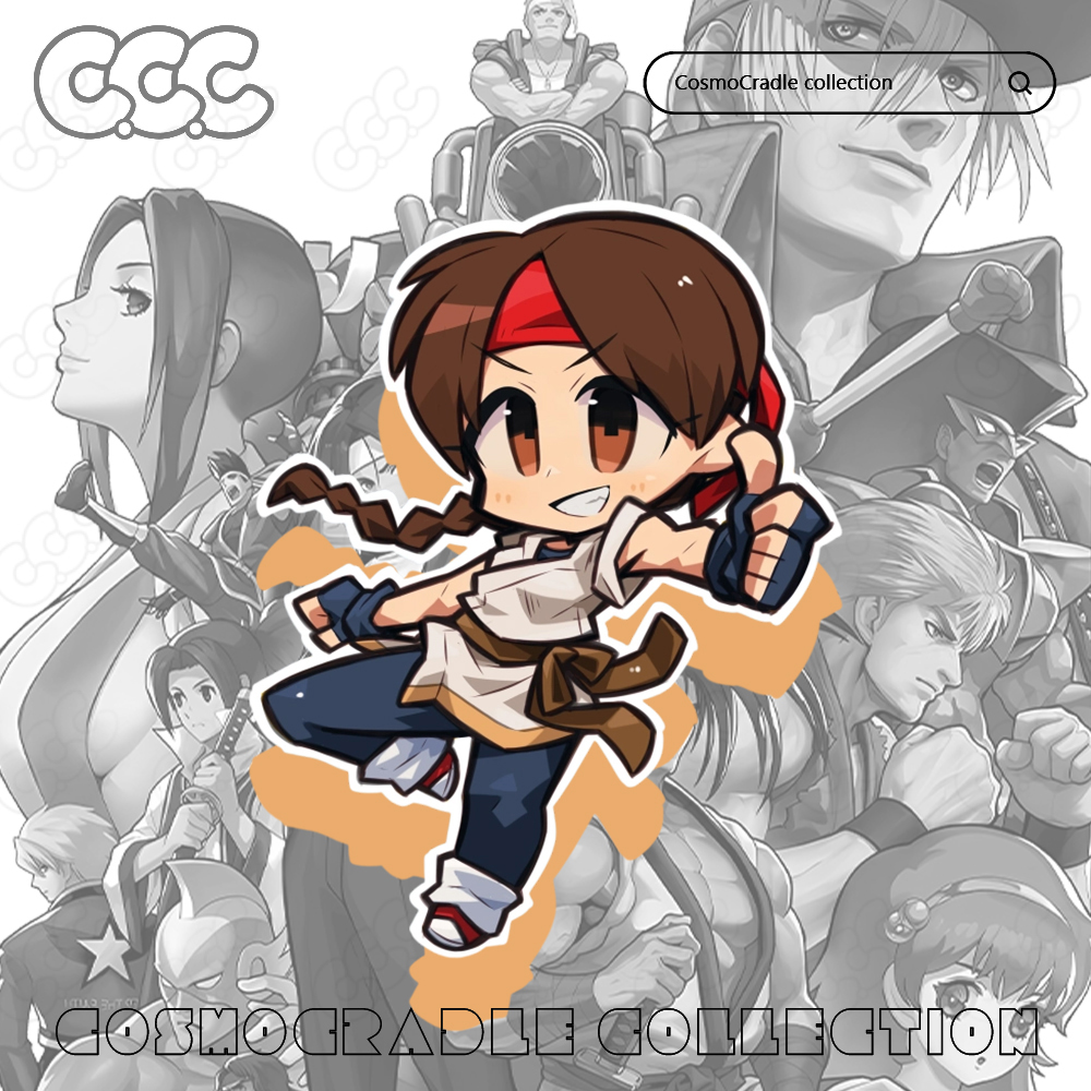 SNK游戏系列 拳皇系列 坂崎由莉 UV转印防水贴纸