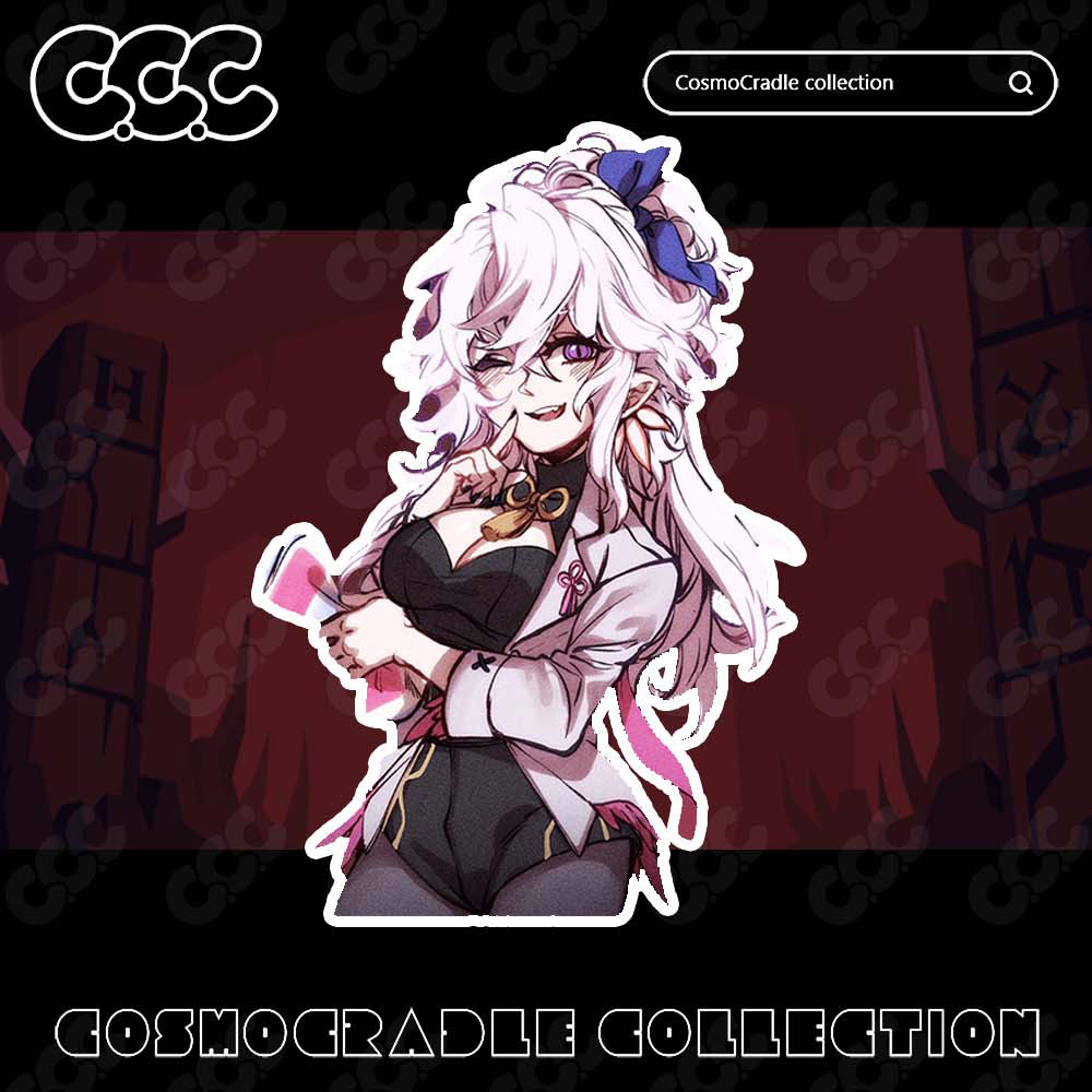 Helltaker风格系列 动漫卡通贴纸 UV转印防水贴纸