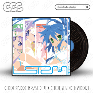 幸运星 光盘CD ACG专辑封面系列贴纸 黑胶唱片