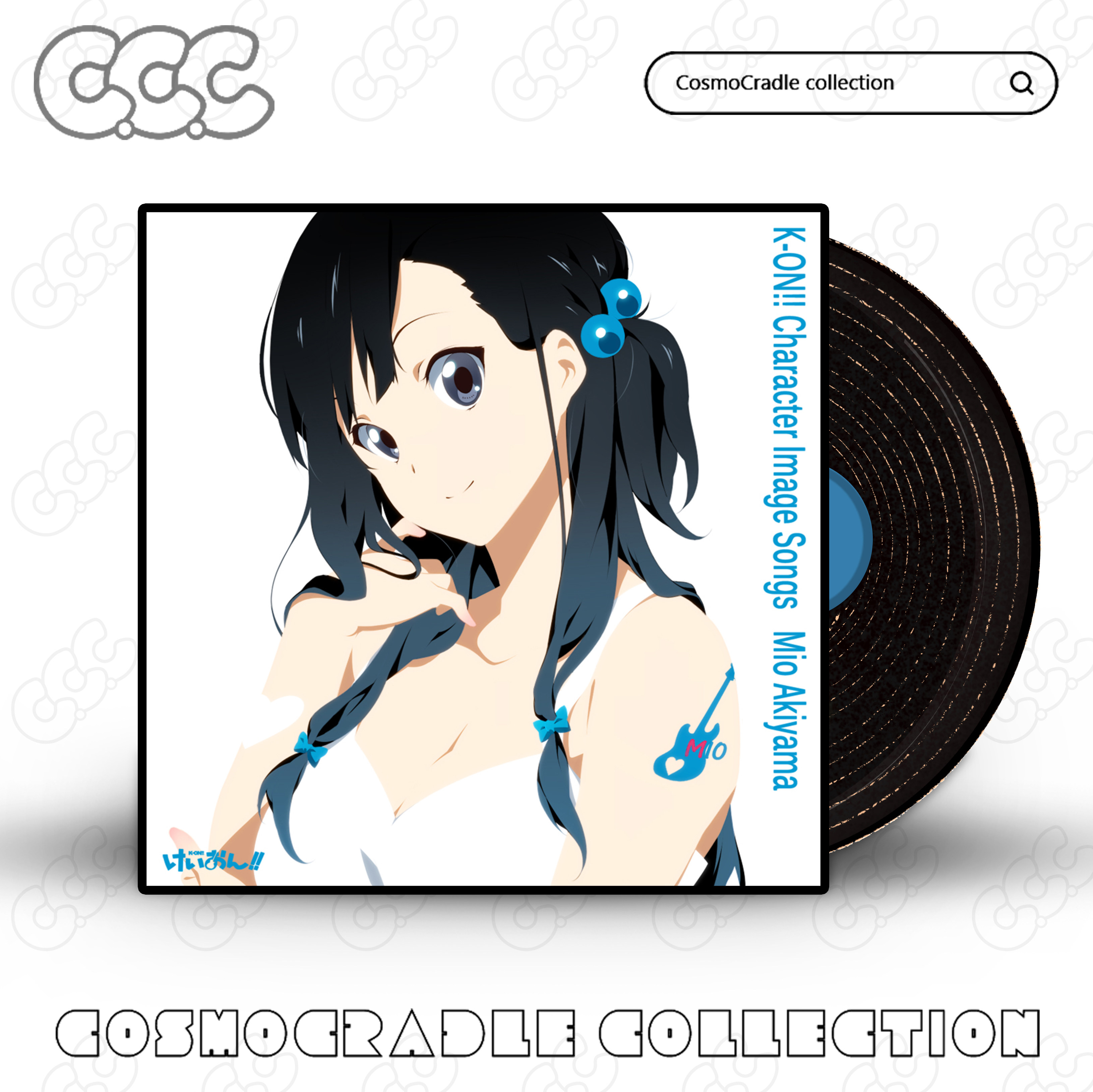 K-on!专辑封面系列 黑胶唱片 光盘CD UV转印防水贴纸
