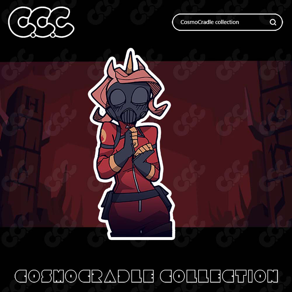 Helltaker风格系列 动漫卡通贴纸 UV转印防水贴纸