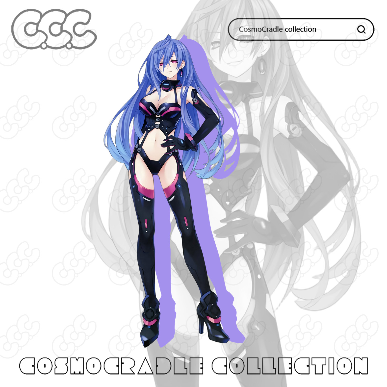 超次元游戏-海王星 海王星系列虹色之心普露露特UVUV转印防水贴纸