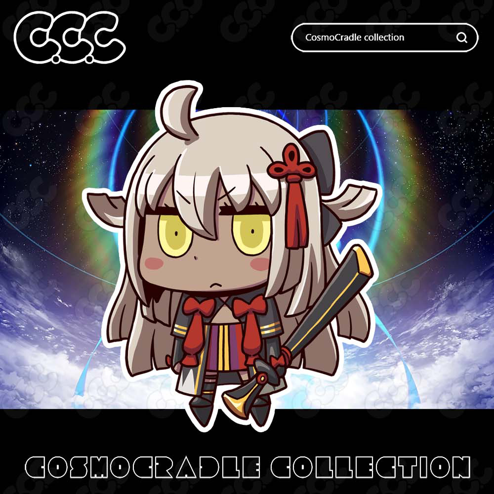 命运冠位指定 FGO Q版贴纸 冲田总司Alter UV转印防水贴纸