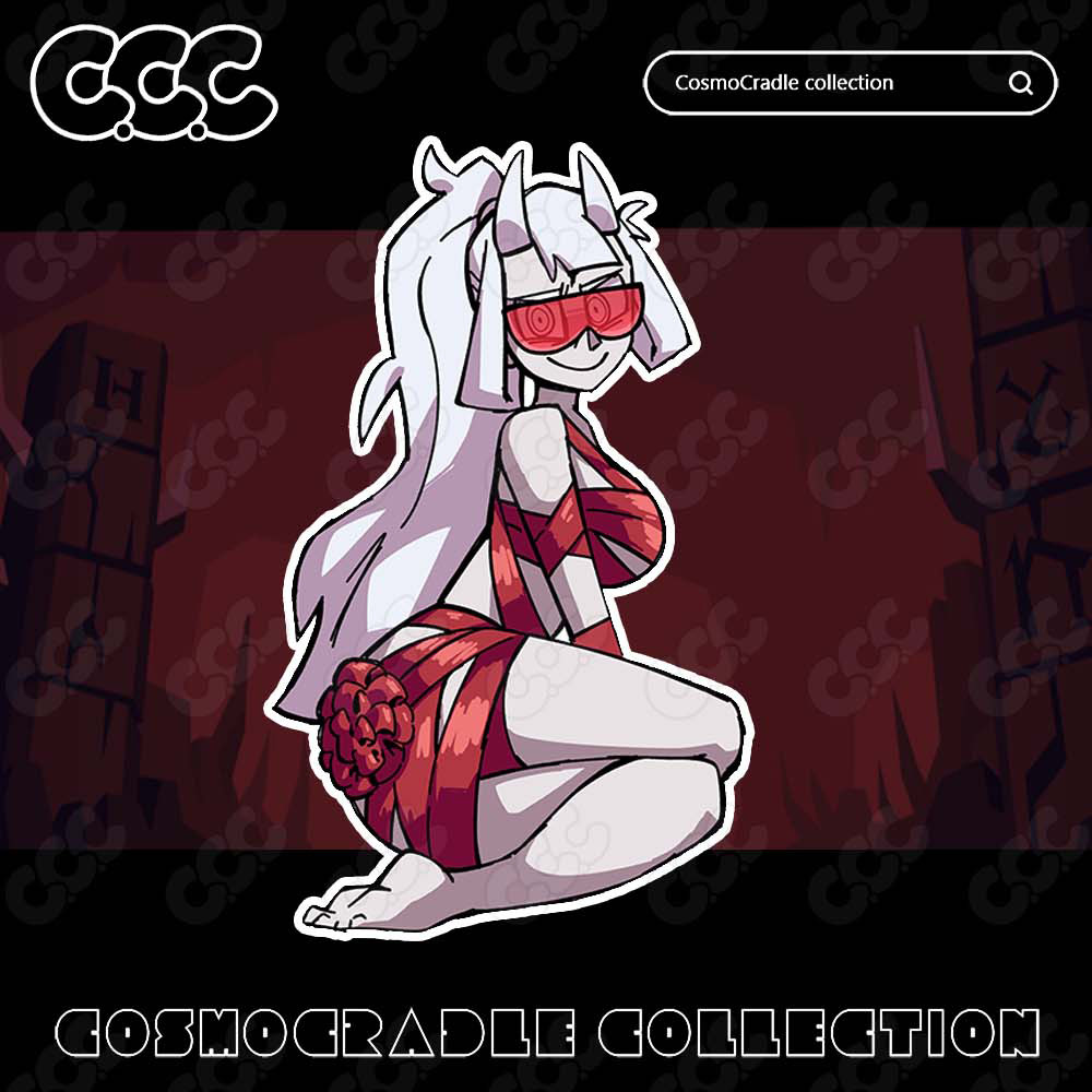 Helltaker风格系列 动漫卡通贴纸 UV转印防水贴纸