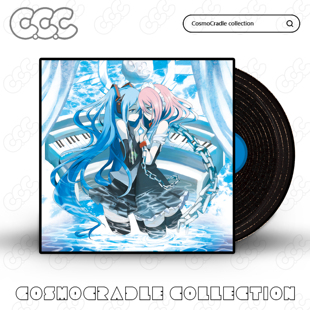 Vocaloid专辑封面系列 黑胶唱片 光盘CD UV转印防水贴纸