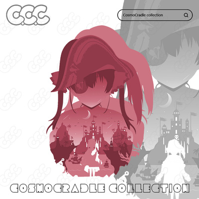 剪影系列 hololive 宝钟玛琳 UV转印防水贴纸