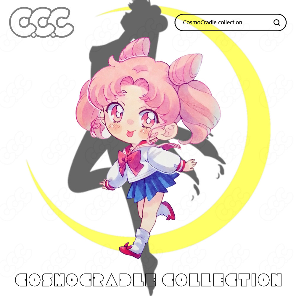 美少女战士 小小兔 UV转印防水贴纸