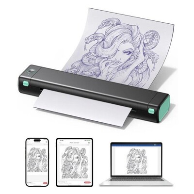 Wireless Tattoo Transfer Stencil Printer