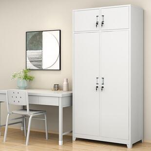 2014款 储物柜四门换衣柜二抽物品柜宿舍加厚铁皮更衣柜带锁 制式