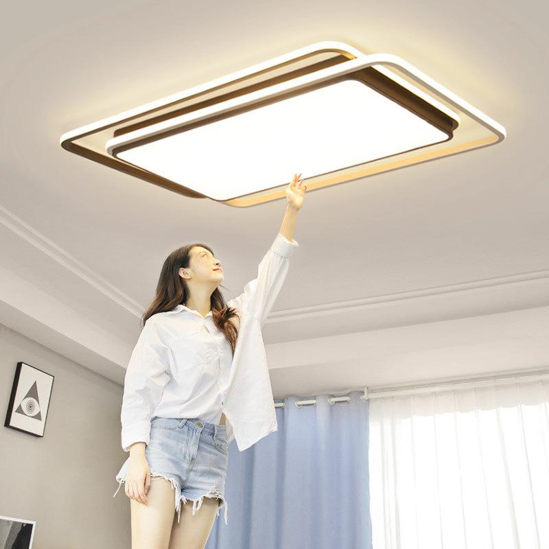 北欧灯led吸顶灯客厅灯长方形房间灯卧室现代简约灯饰家装套餐