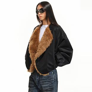 little 小白熊 guys 环保 皮草外套 短款 Two