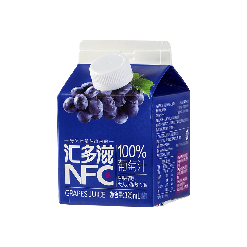 汇多滋nfc葡萄汁100%纯果汁O添加
