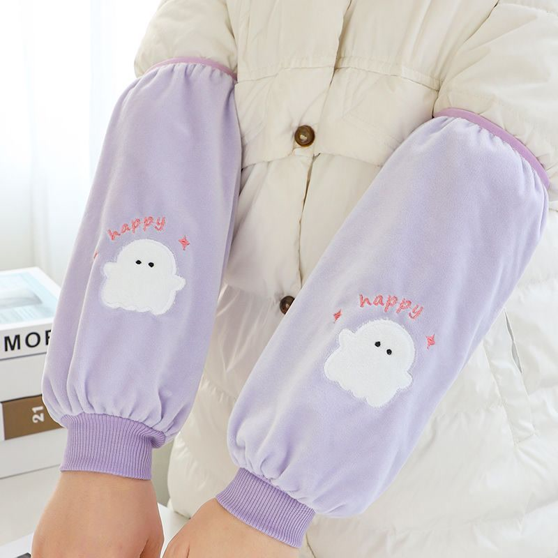 袖套女长款秋冬季工作防脏2025新款套袖上班办公室护袖羽绒服袖头