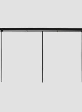 黑色白色一字长条吸顶盘长方形圆形吊灯两头三头多头底座