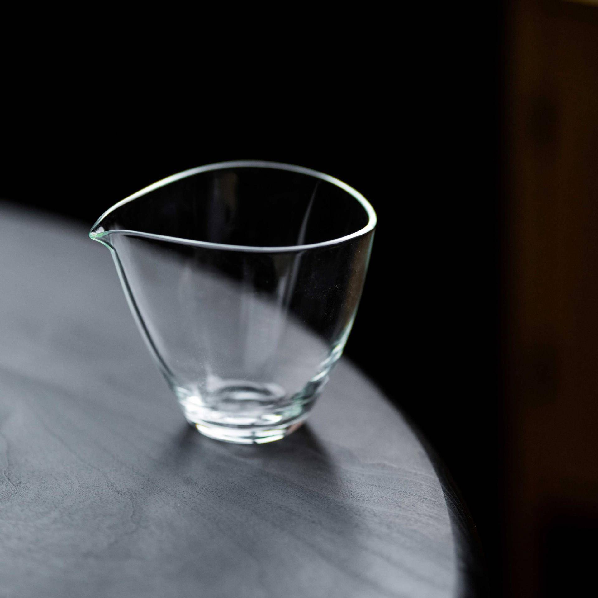 水滴型玻璃公道杯 耐热玻璃茶海匀茶杯日式功夫茶具分茶器