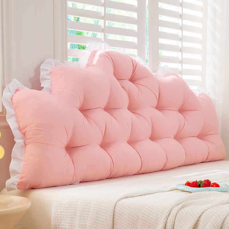 风加高床上靠枕卧室防撞免拆洗大靠背出租屋床头软包靠垫绑带