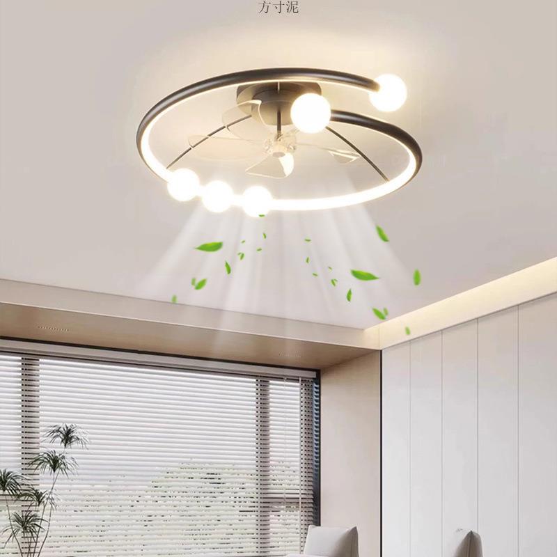 客厅风扇灯新款卧室餐厅电扇一体吸顶灯现代简约家用吊扇灯具工厂