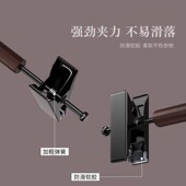 子夹衣架夹子 夹家用无痕防滑多功能伸缩晾jk裙夹裤 高档实木裤 架裤