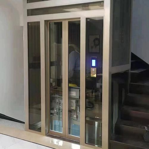 龙门曳引电梯复式阁楼电梯无障碍升降平台家用小型观光曳引电梯