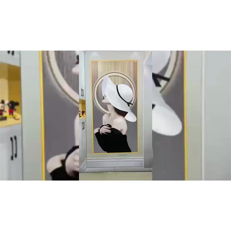 3d立体墙贴山水画墙贴玄关门贴纸自粘装饰画过电视背景墙3d风景墙