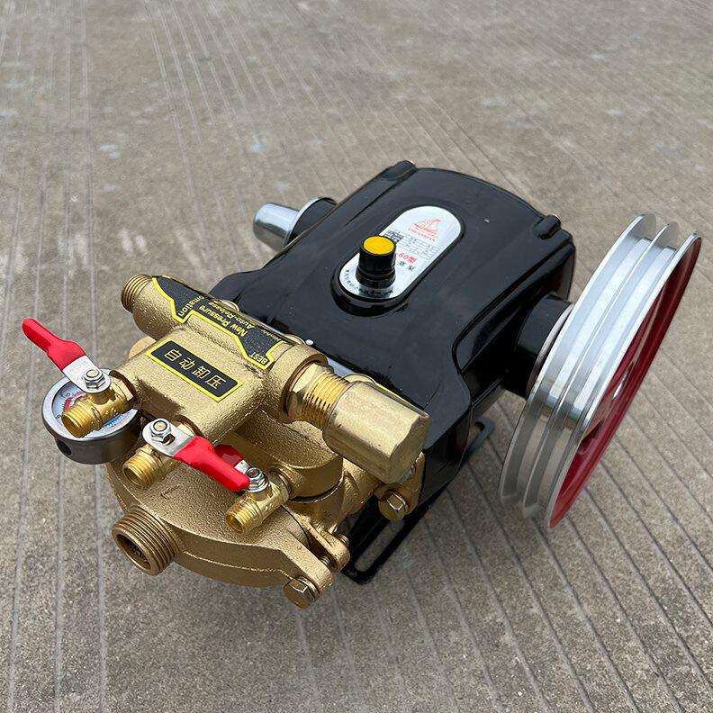 26/60型三缸柱塞泵/果树园艺农用打药机担架式机动喷雾器高压水泵