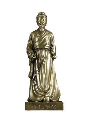 神医华佗像摆件黄铜医圣佛像悬壶济世家居供奉送名医礼物