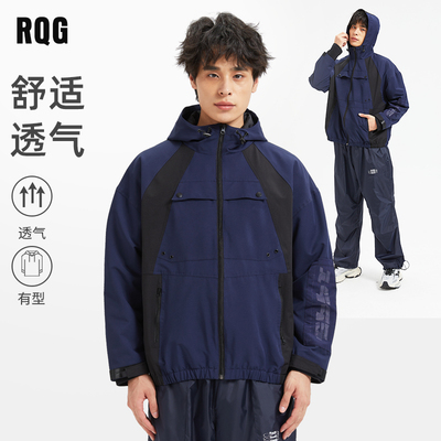 R.Q.G美式运动休闲外套夹克