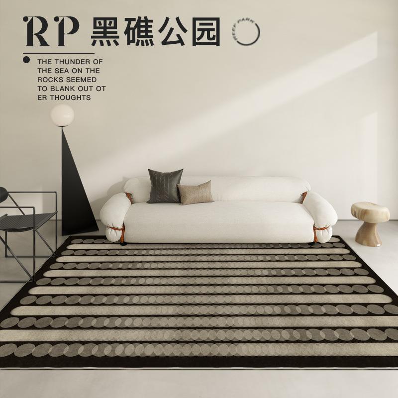 新款客厅地毯地垫全铺欧式家用房间古典极简耐脏高级感卧室茶几毯