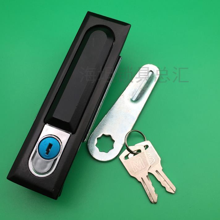 海坦柜锁MS618平面锁配电柜箱方形圆形门锁MS628机械设备门锁