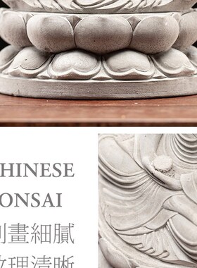 极速中式鱼缸造景禅意装饰仿古释迦摩尼齐天大圣如来水泥佛头佛像
