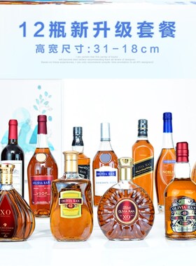好货威士忌装饰仿真酒创意欧式家居酒柜客厅酒吧样板房公司开业摆