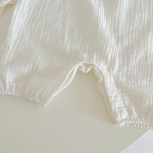 Summer Baby Clothes Bear Sling Romper Hat Two 潮流休闲短袖