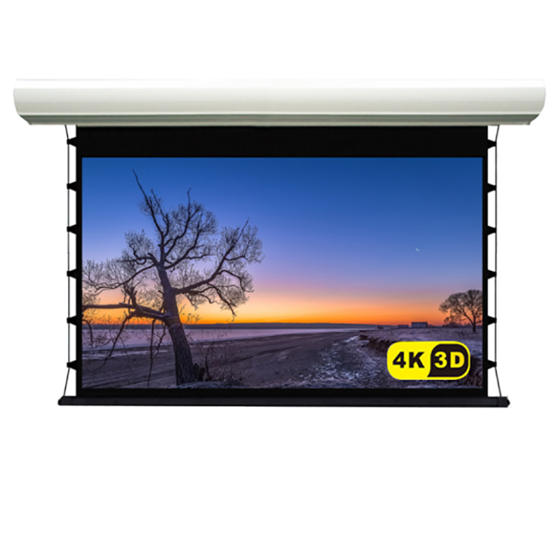 经科JK电动拉线投影幕布M3-FI/20s玻纤拉绳幕白幕133寸16:10
