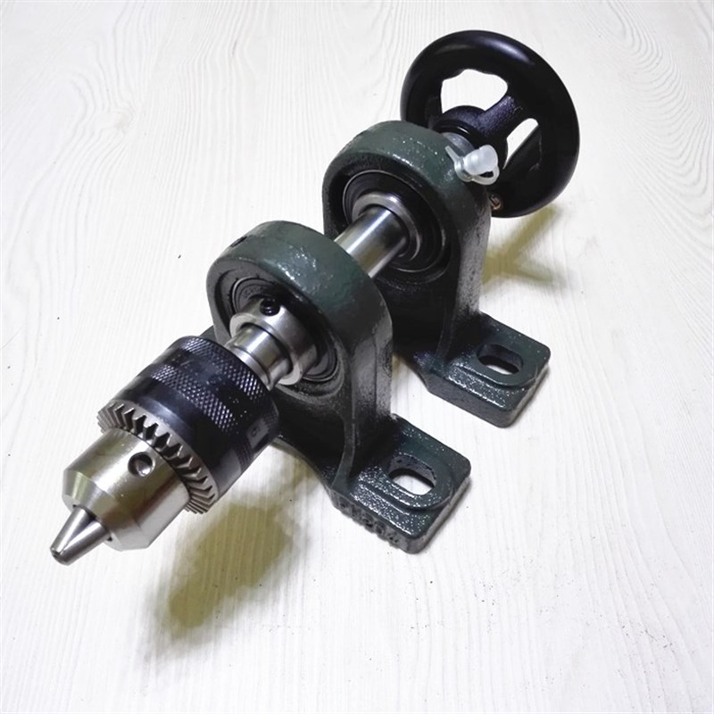 手摇轮动力主轴绕线机主轴B16夹头高精度同心绕线机手摇手动