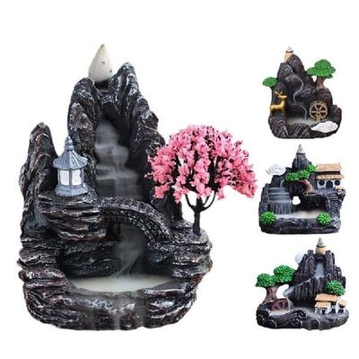 Waterfall Incense Holder Resin Backflow Incense Holder Indoo